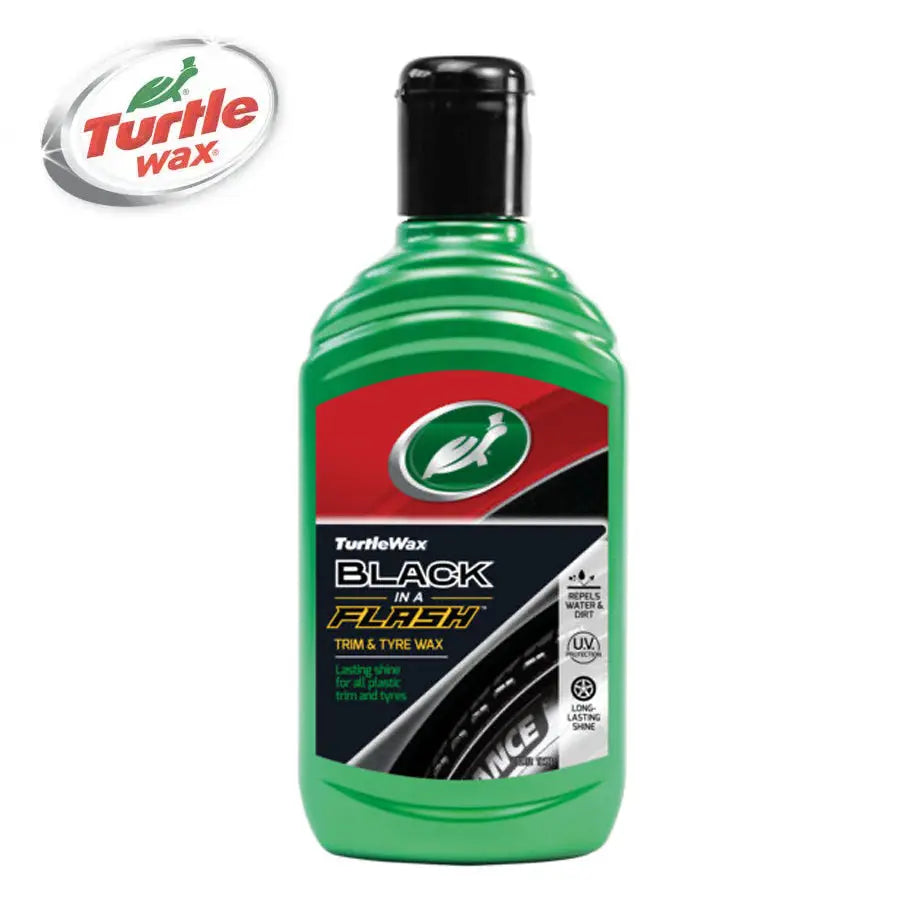 GUNMANSA Turtle Wax Black in A Flash Trim & Tyre Wax (300ml)