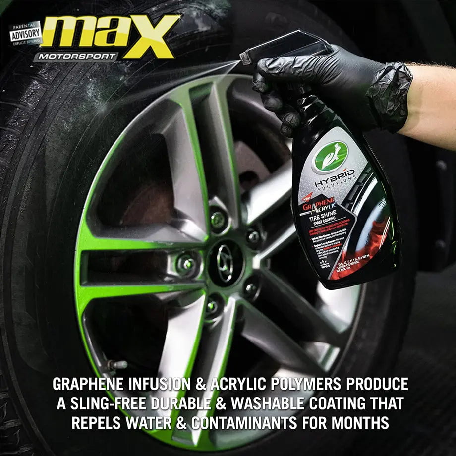 GUNMANSA Turtle Wax Hybrid Solutions Graphene Acrylic Tyre Shine Spray Coating (680ml)