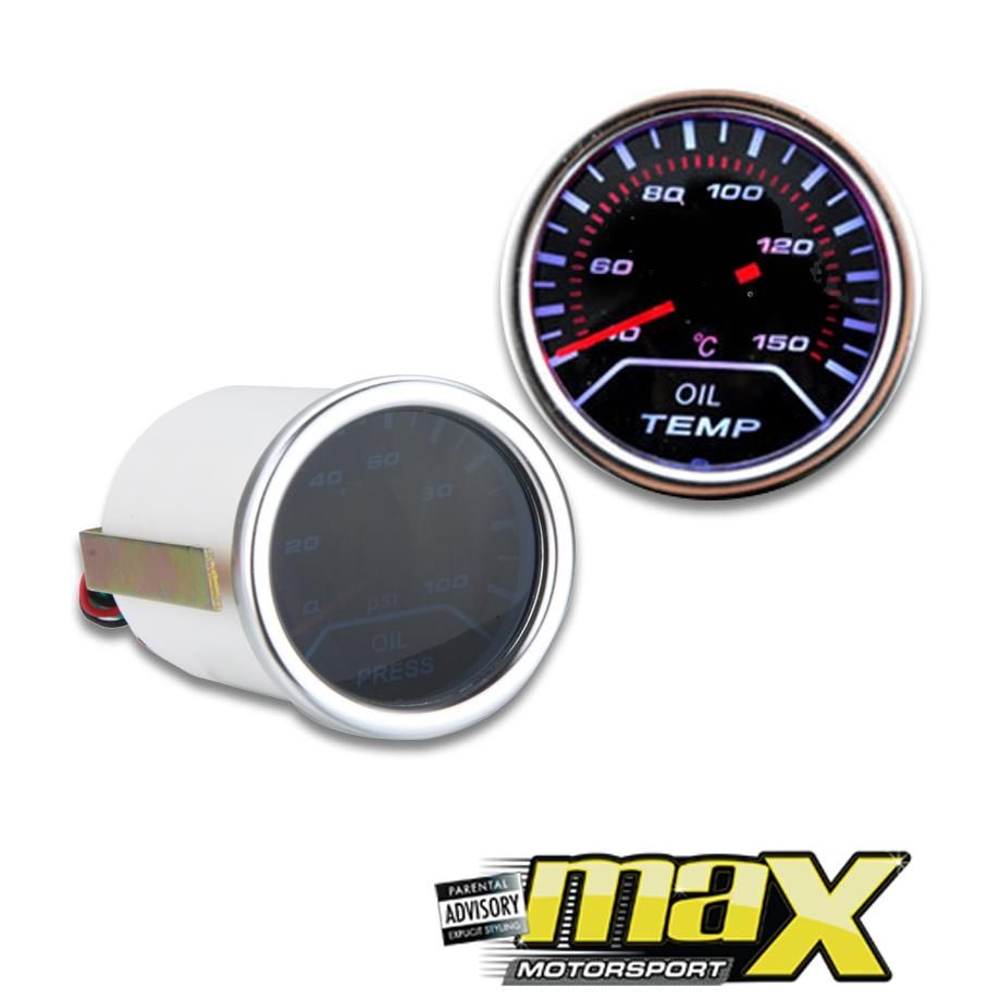 GUNMANSA Type-R 2 Inch Smoked Gauge - Oil Temperature