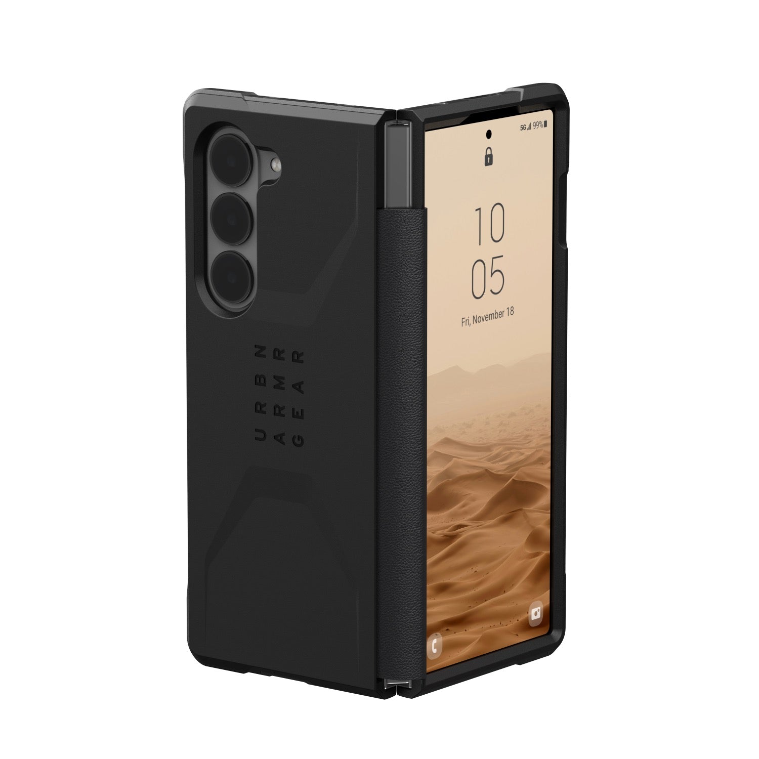 GUNMANSA UAG Civilian Case - Samsung Galaxy Z Fold6 - Black