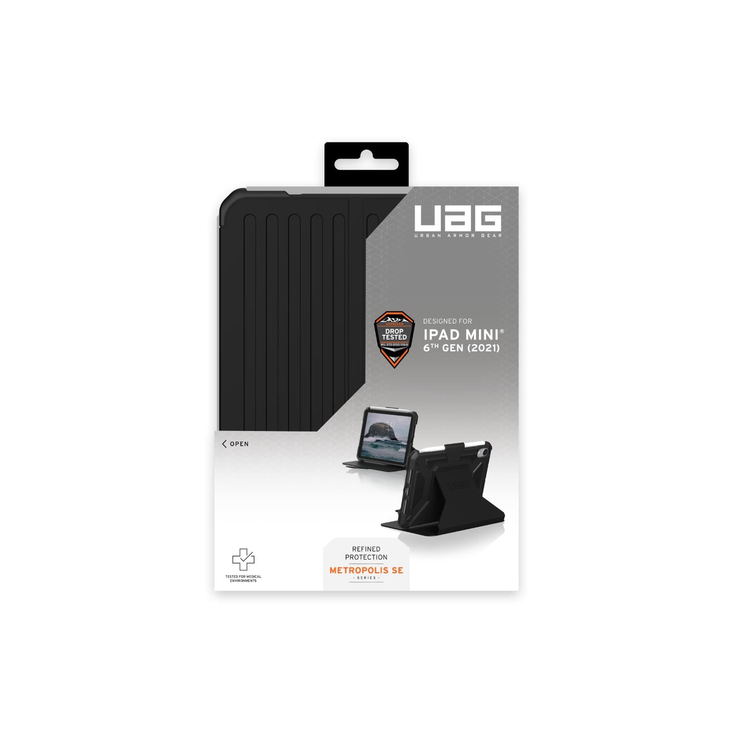 GUNMANSA UAG Metropolis SE Tablet Case - Apple iPad mini (2024) / iPad mini (2021) - Black