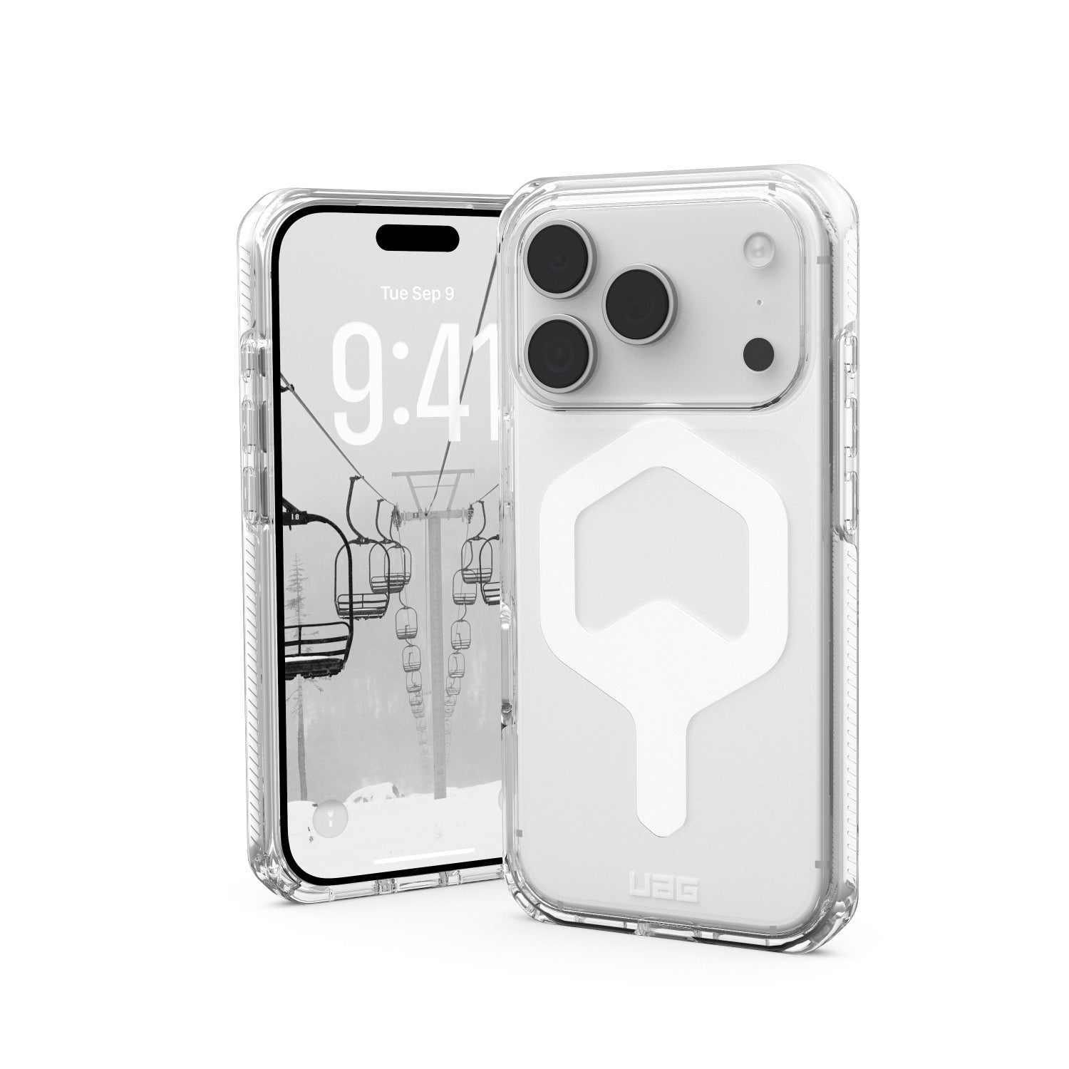 GUNMANSA UAG Plyo Magsafe Case - Apple iPhone 17 Pro- Ice & White