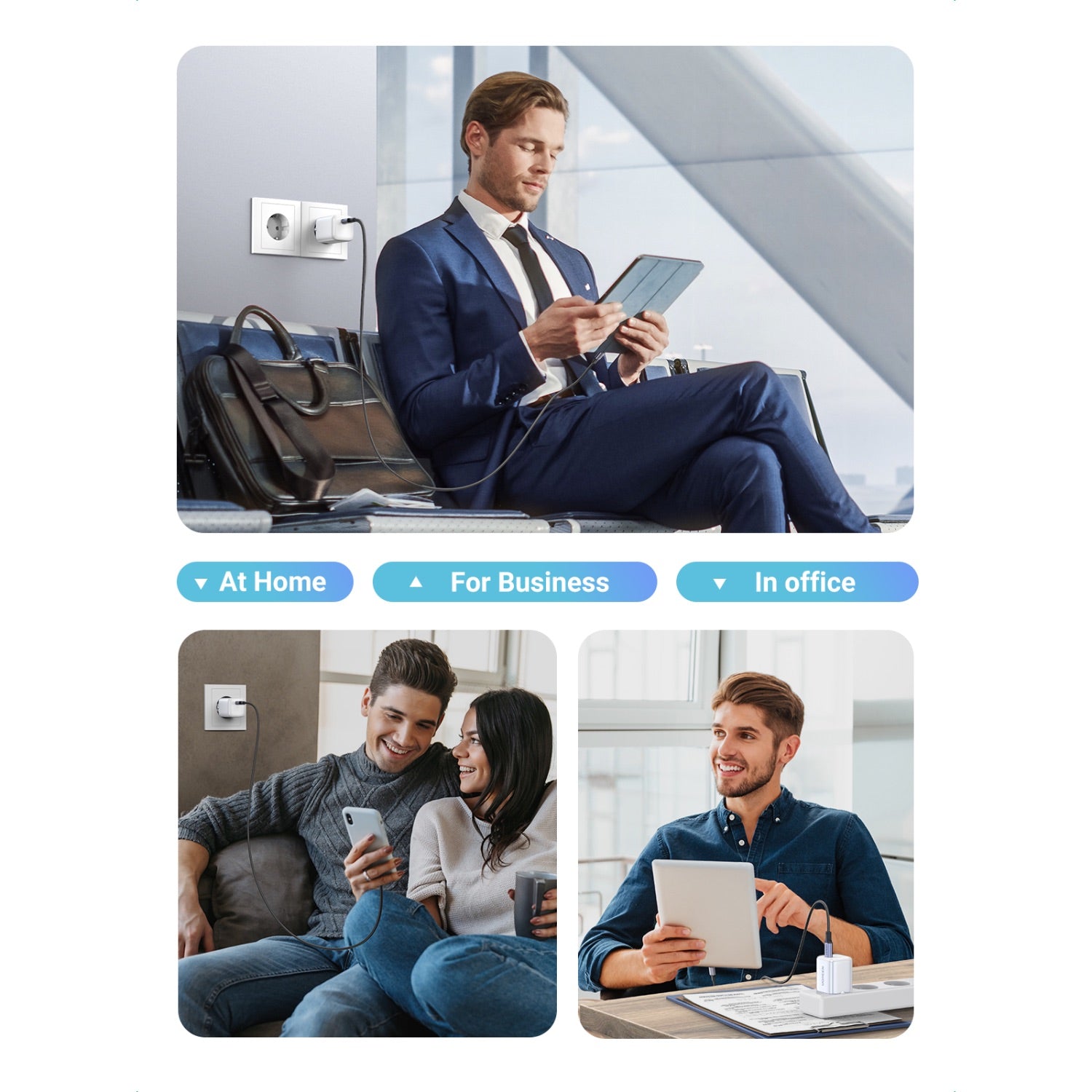 GUNMANSA UGREEN 1 Port GaN PD Home Charger - 30W