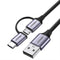 GUNMANSA Ugreen 2-in-1 USB Cable 3A