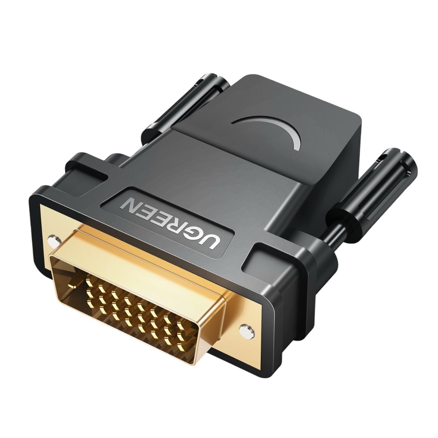 GUNMANSA UGREEN 20124-20124 DVI (24+1) Male to HDMI Female Adapter - Black