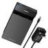GUNMANSA UGreen 3.5" SATA Hard Drive USB 3.0 Enclosure 5Gbps – Black