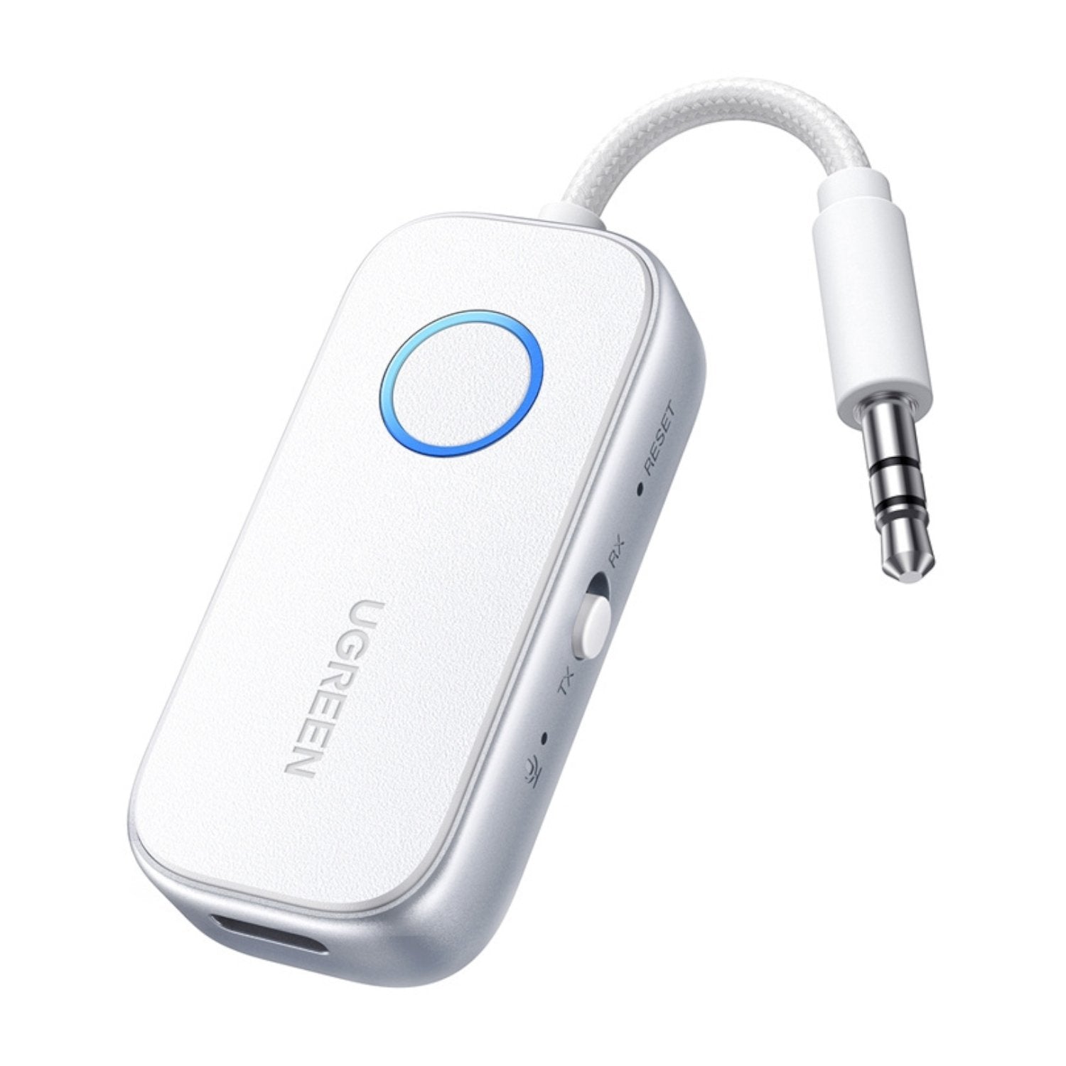GUNMANSA UGreen 3.5mm Bluetooth 5.4 Audio Receiver/Transmitter - White
