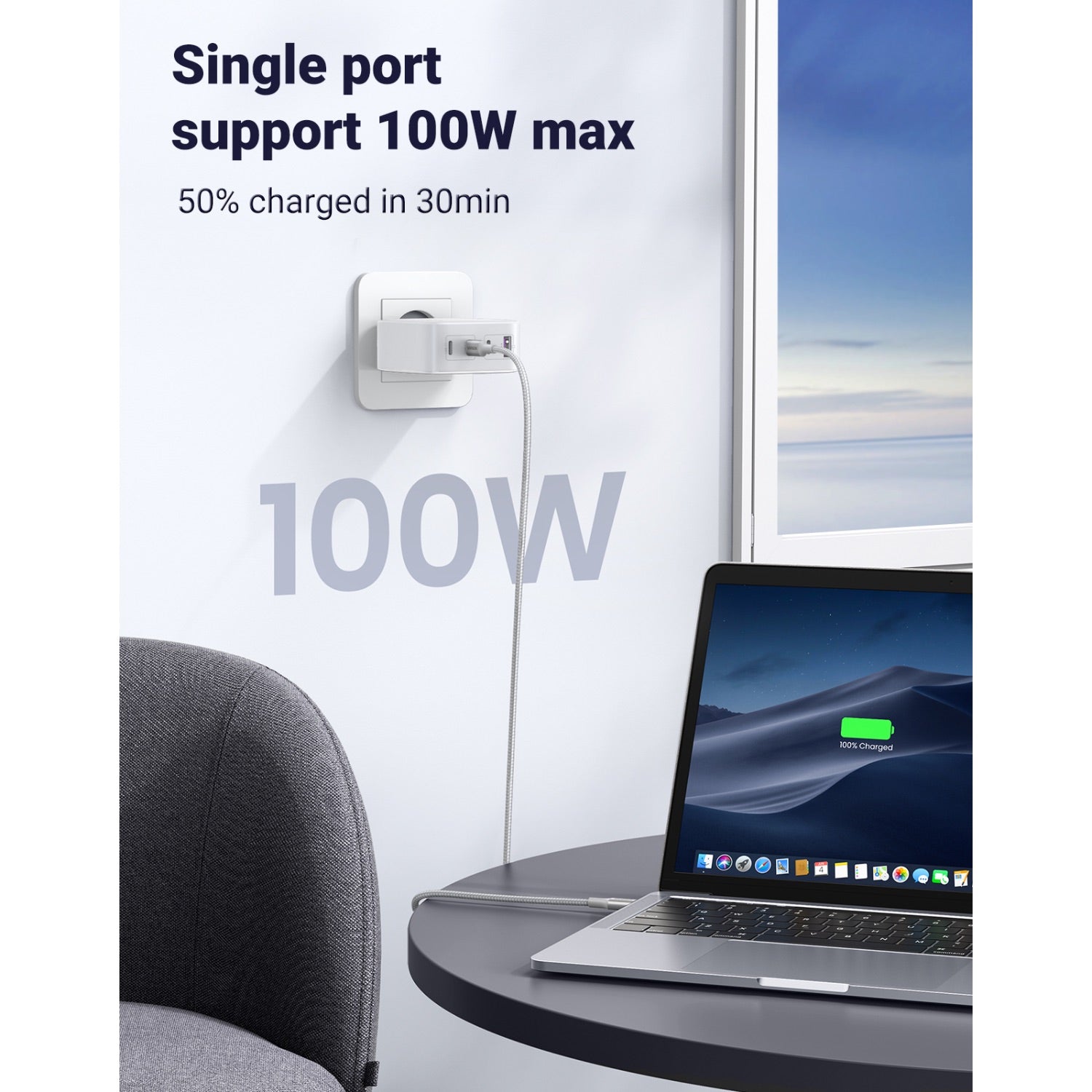 GUNMANSA UGREEN 4 Port GaN PD Home Charger - 100W