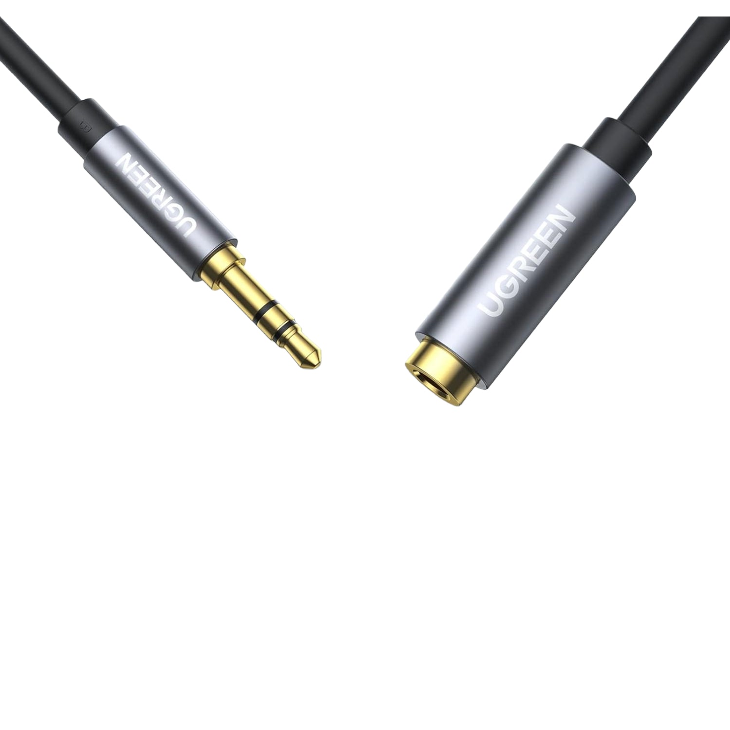 GUNMANSA UGREEN AV118 3.5mm AUX Extension Cable 2m – Male to Female –(Black)