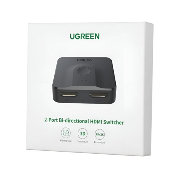 GUNMANSA UGREEN CM217-50966 2-in-1 Bi-Directional 4K HDMI Switcher – Black