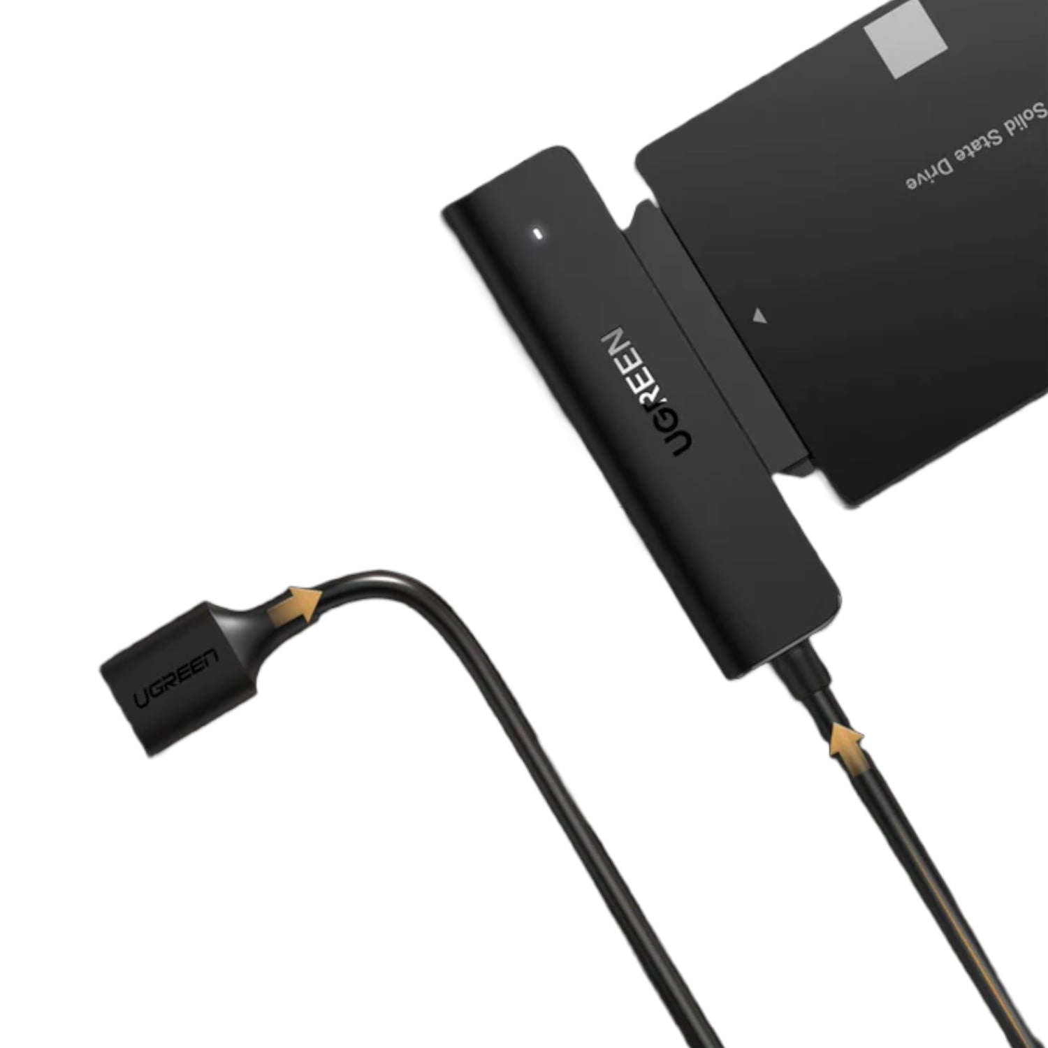 GUNMANSA UGREEN CM321 USB-A 3.0 to 2.5" SATA Converter-Black