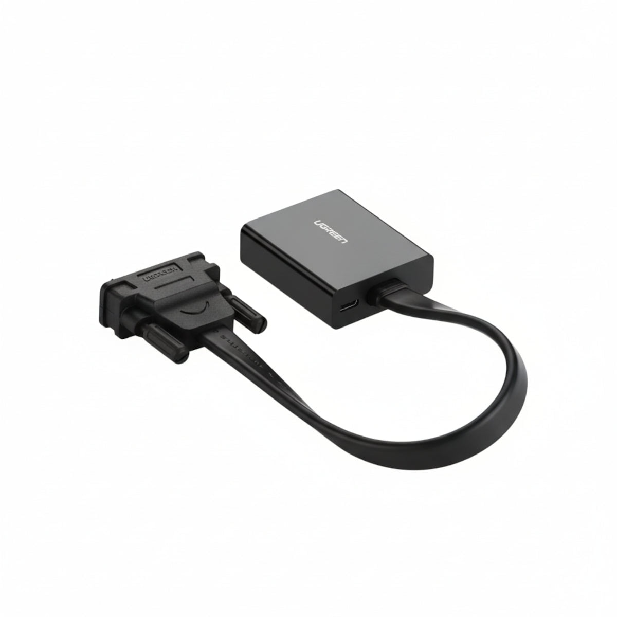 GUNMANSA UGreen DVI-D 24+1 to VGA Active Video Adapter (Male to Female) – Black