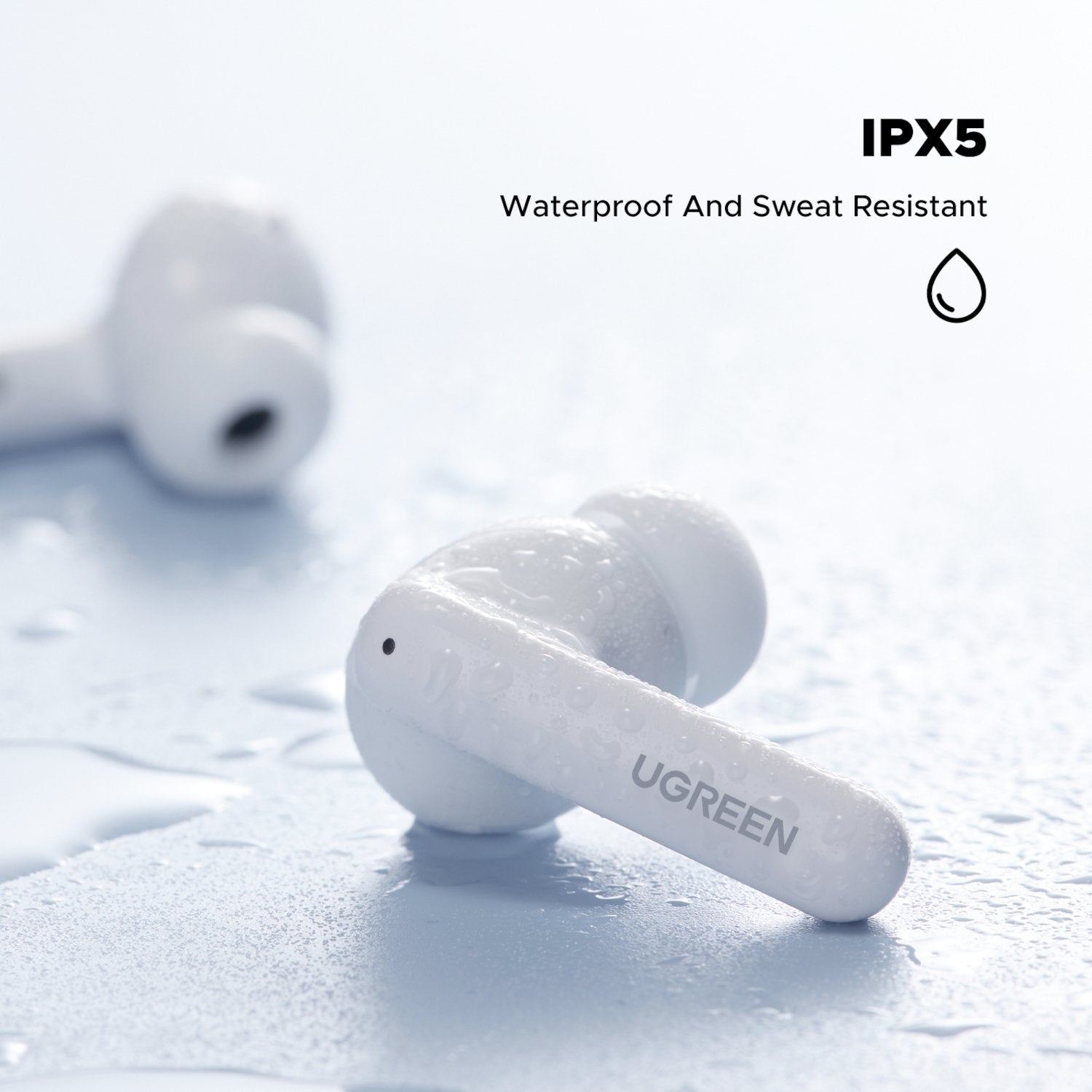 GUNMANSA UGreen EchoBuds Magic Wireless (In-Ear Earphones)–White