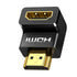GUNMANSA UGreen HD112 HDMI 4K Male to Female Down-angled Connector - Black