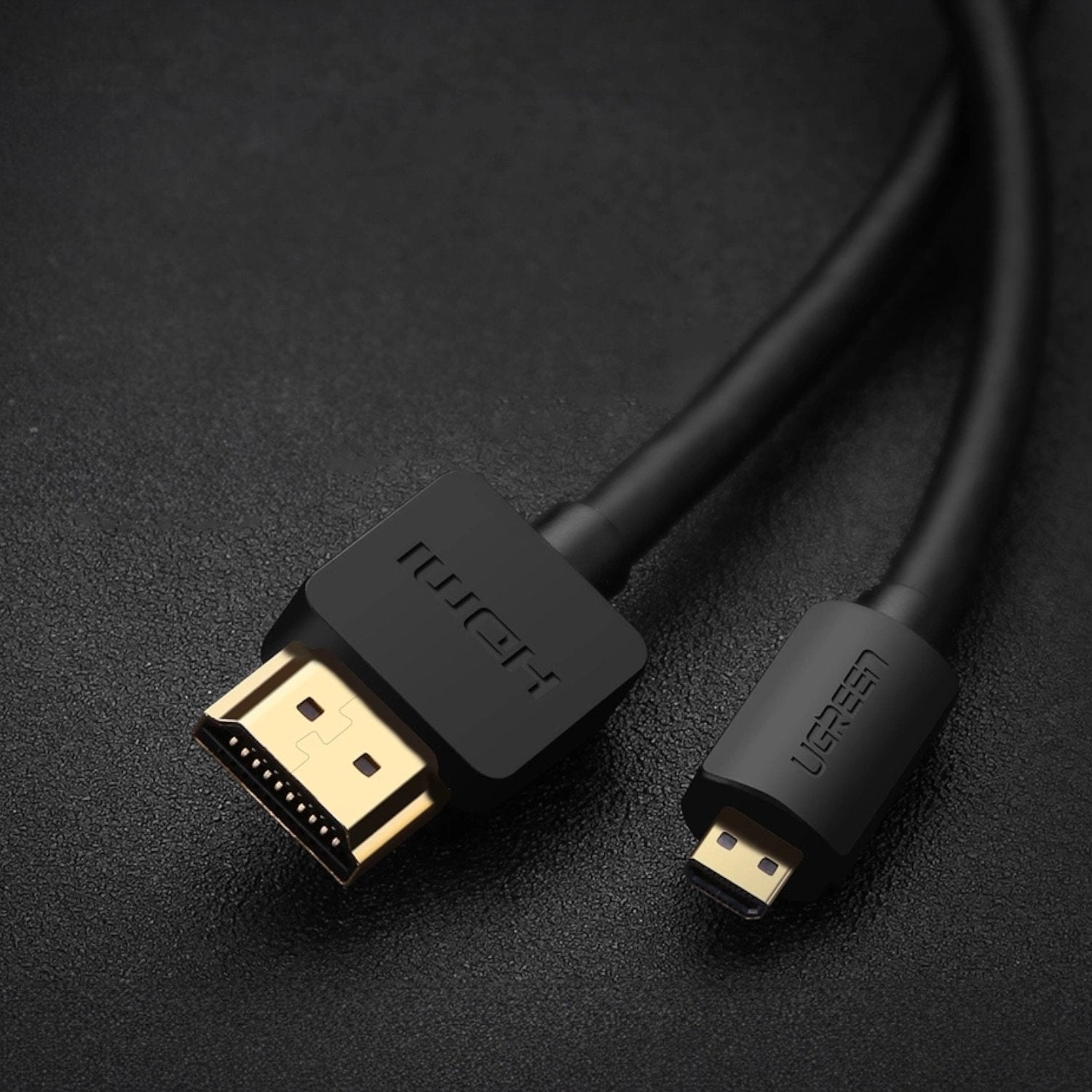 GUNMANSA UGreen HD127 Micro HDMI to HDMI 2.0 Cable 1.5M - Black
