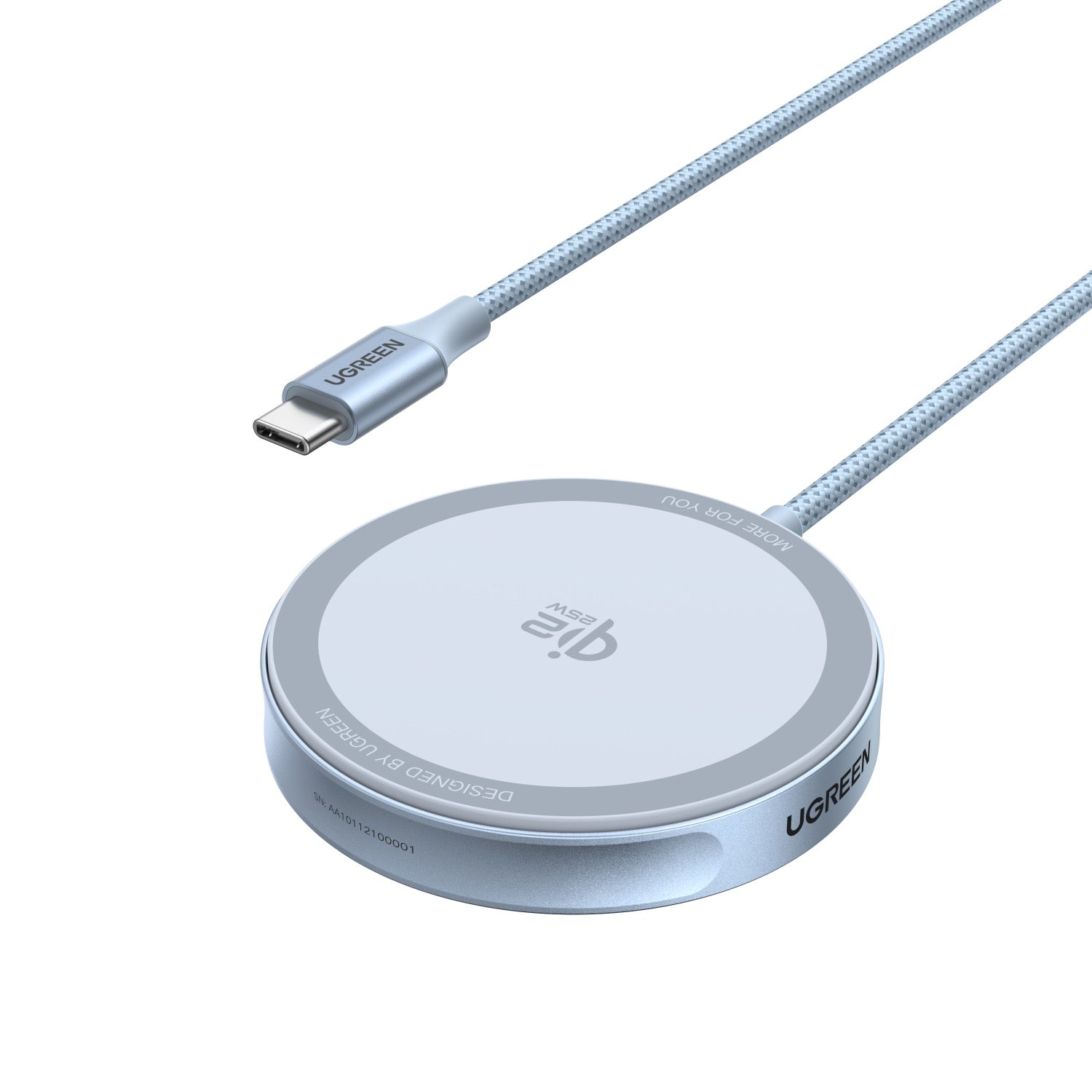 GUNMANSA UGREEN Magnetic Wireless Charger 25W - Silver