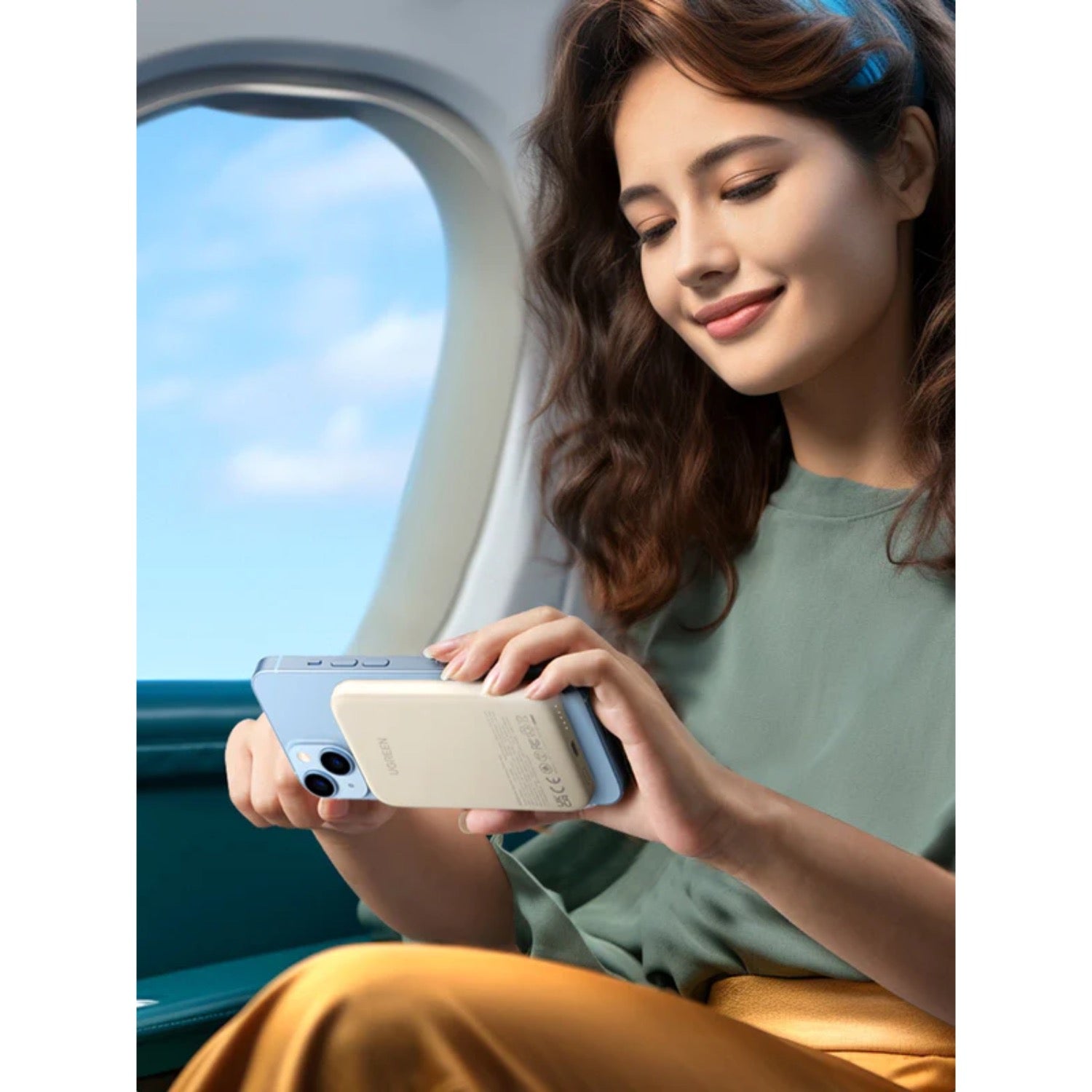 GUNMANSA UGREEN Magnetic Wireless Power Bank 5000mAh - White