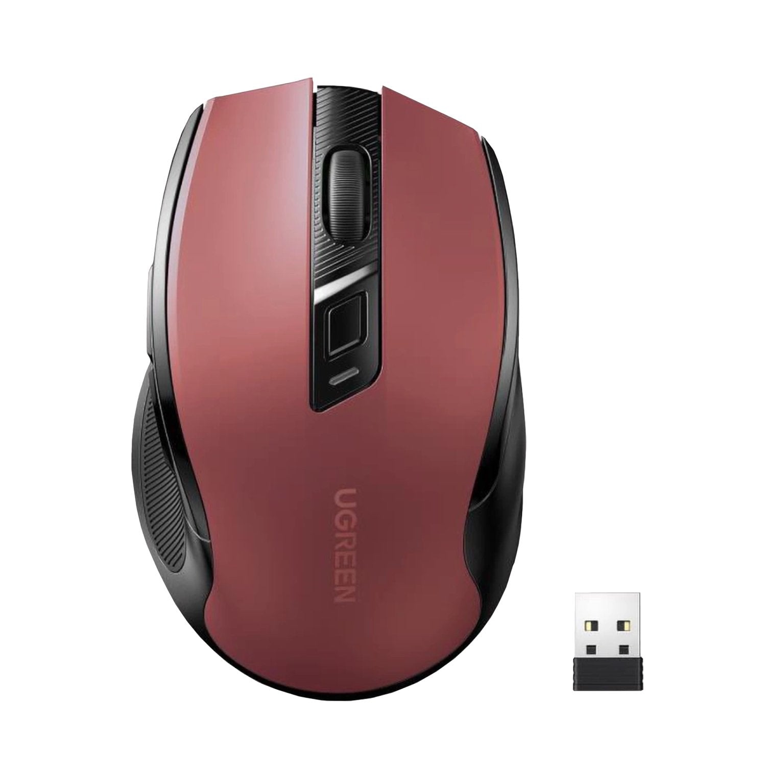 GUNMANSA UGreen MU006 2.4GHz Wireless Optical Mouse - Red