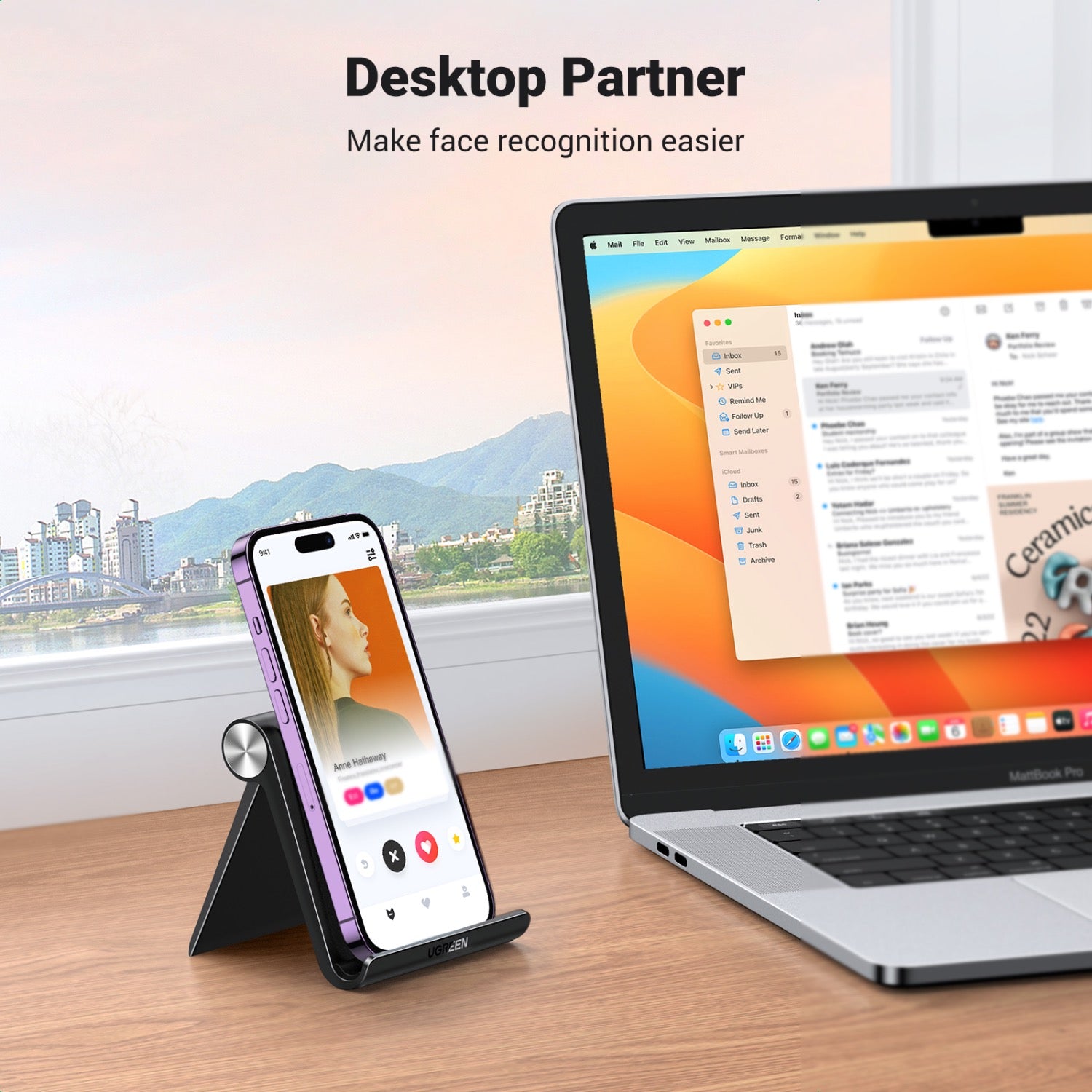 GUNMANSA UGREEN Multi-Angle Phone Stand - Black