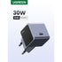 GUNMANSA UGREEN Nexode 1 Port GaNInfinity PD Wall Charger 30W - Grey & Black