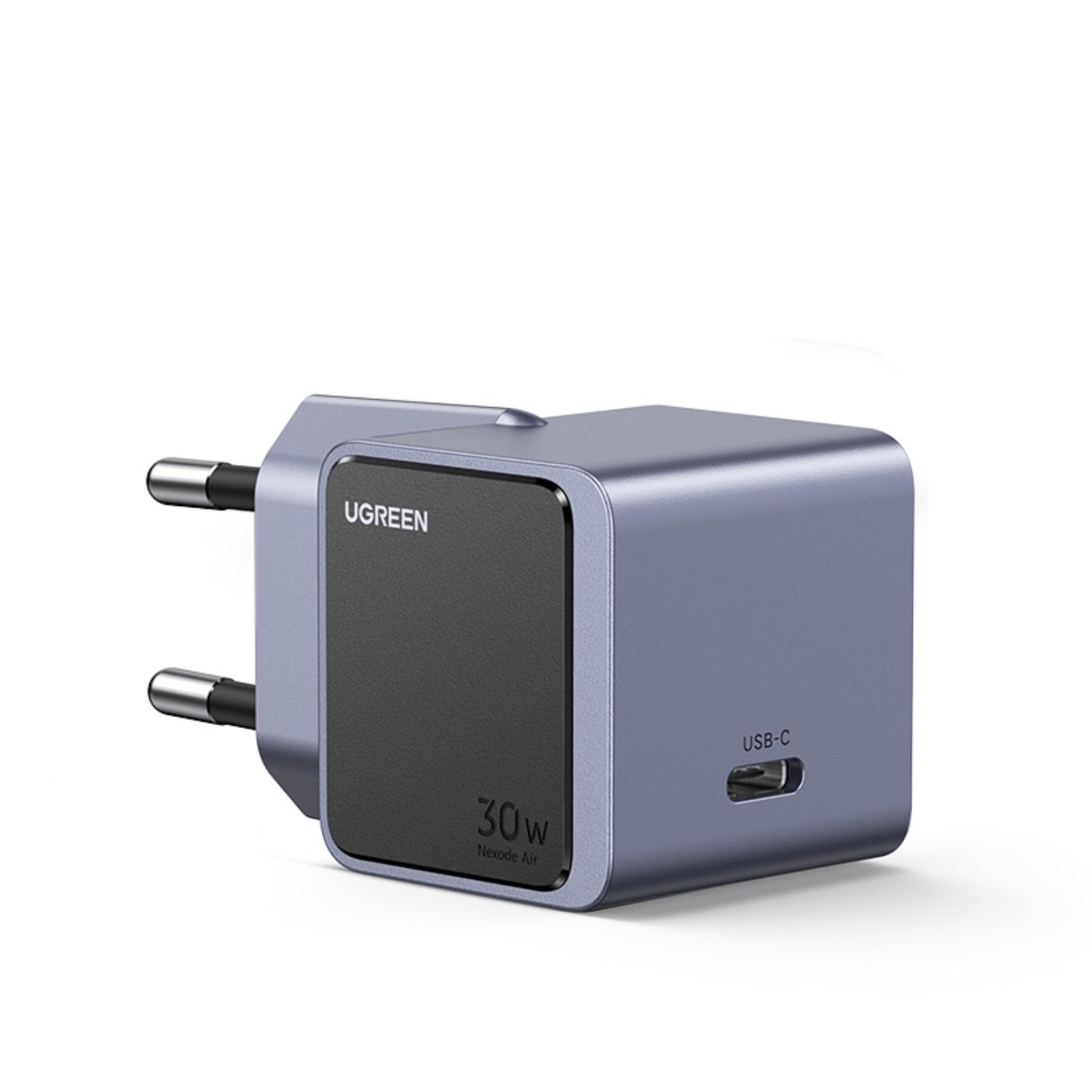 GUNMANSA UGREEN Nexode 1 Port GaNInfinity PD Wall Charger 30W - Grey & Black