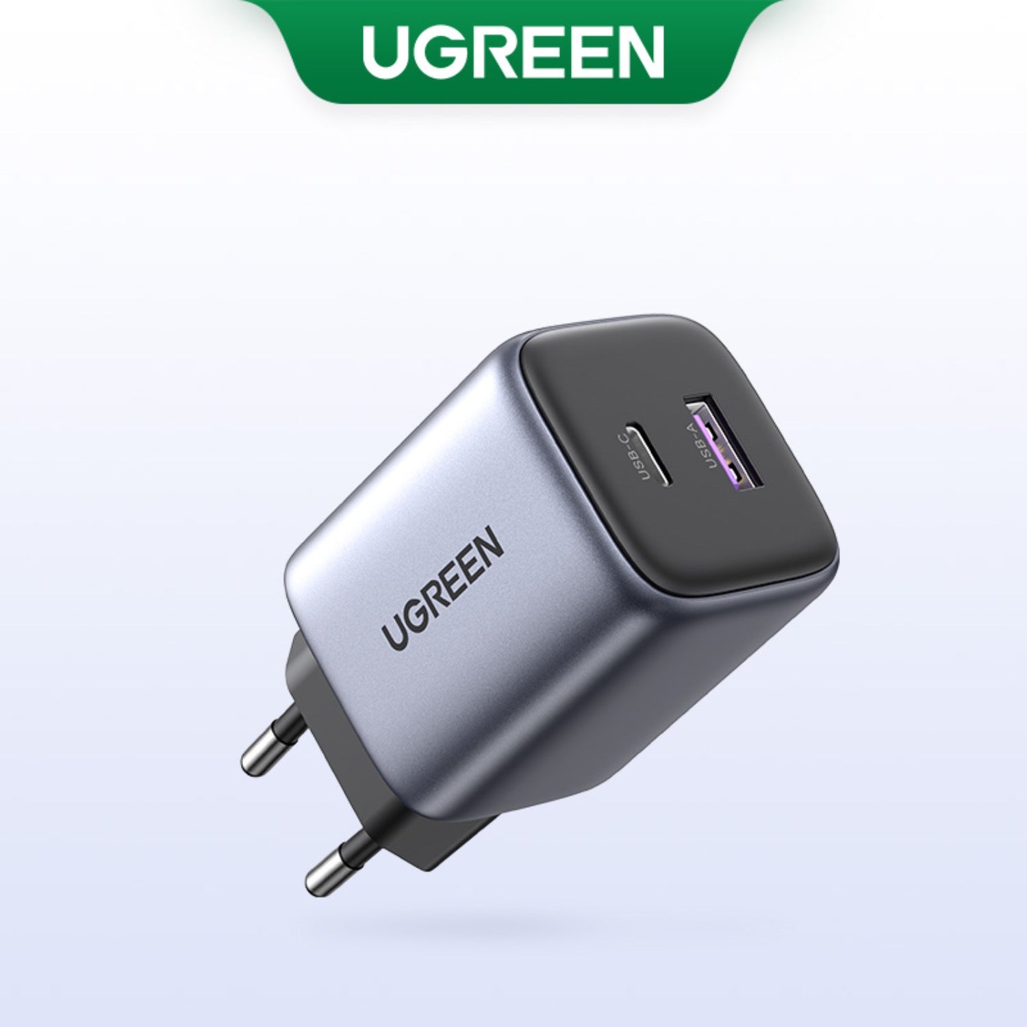 GUNMANSA UGREEN Nexode 2 Port PD/USB Wall Charger 35W - Grey & Black