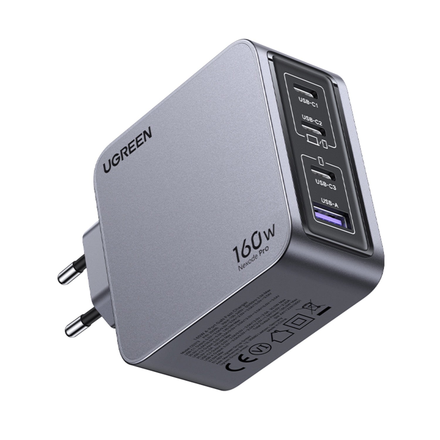 GUNMANSA UGREEN Nexode Pro 4 Port PD/USB Wall Charger 160W - Grey