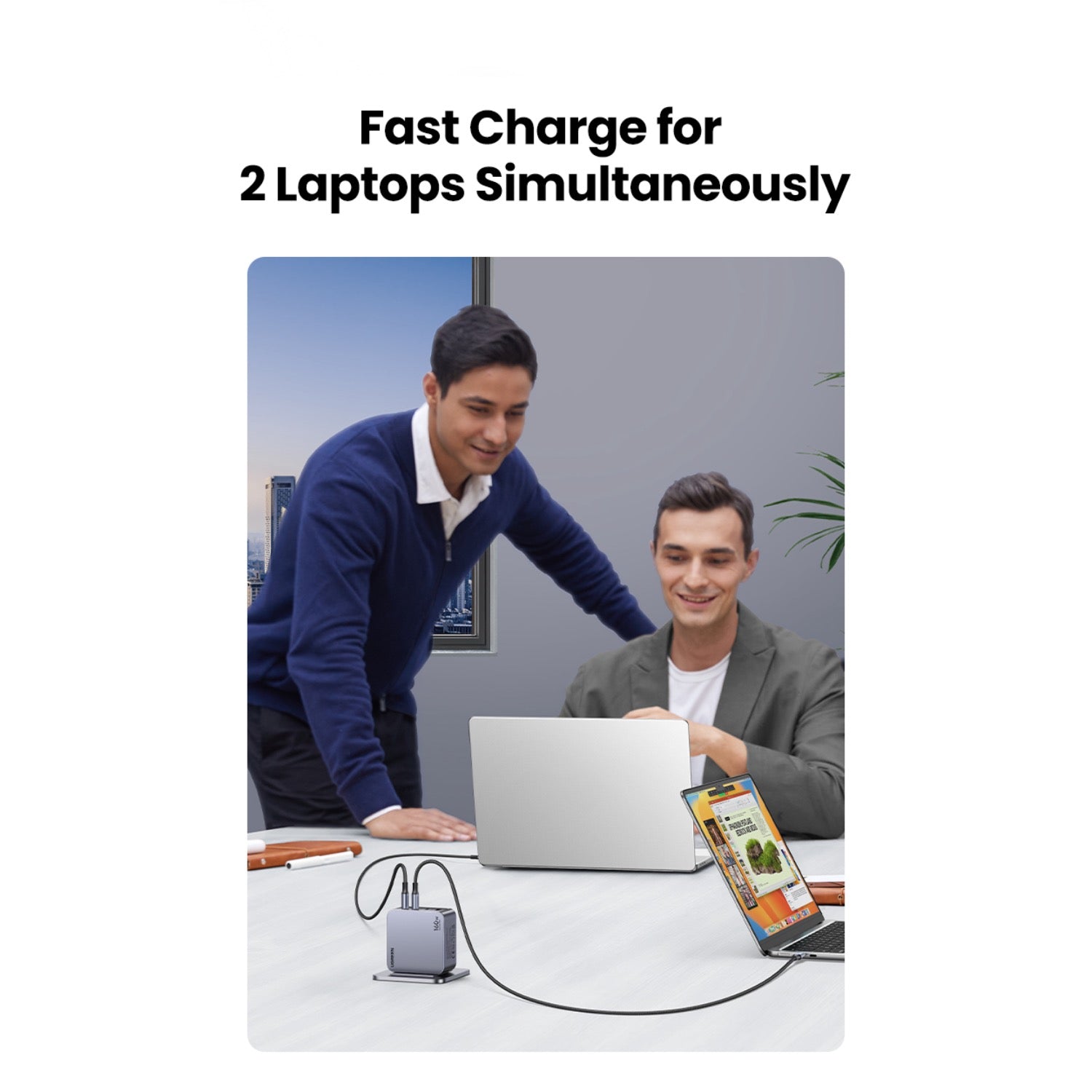 GUNMANSA UGREEN Nexode Pro 4 Port PD/USB Wall Charger 160W - Grey