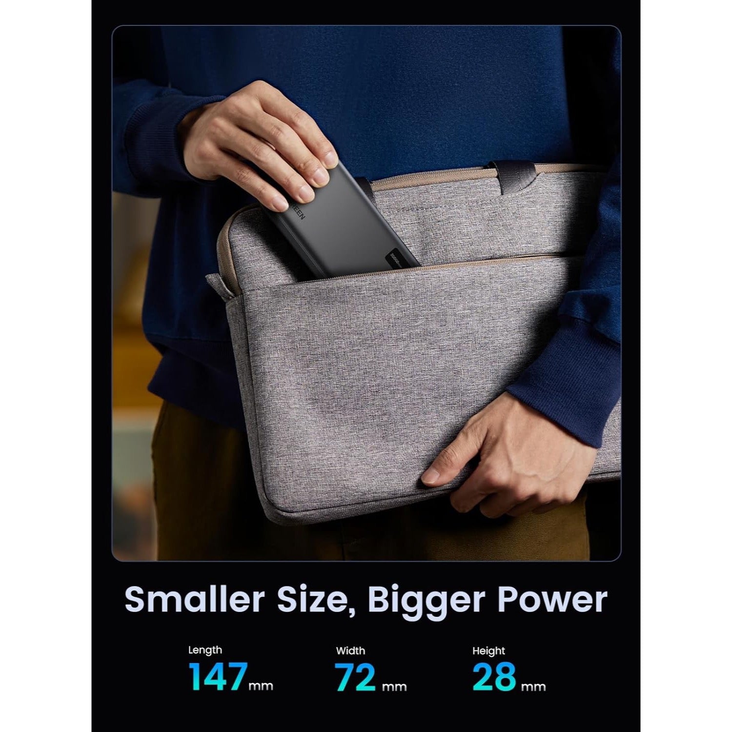 GUNMANSA UGREEN PD Power Bank 20000mAh - Black