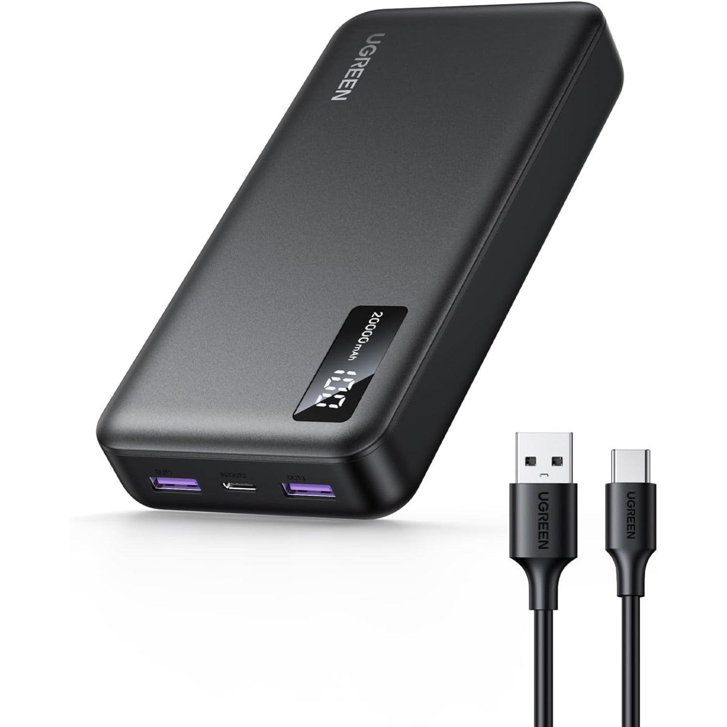 GUNMANSA UGREEN PD Power Bank 20000mAh - Black