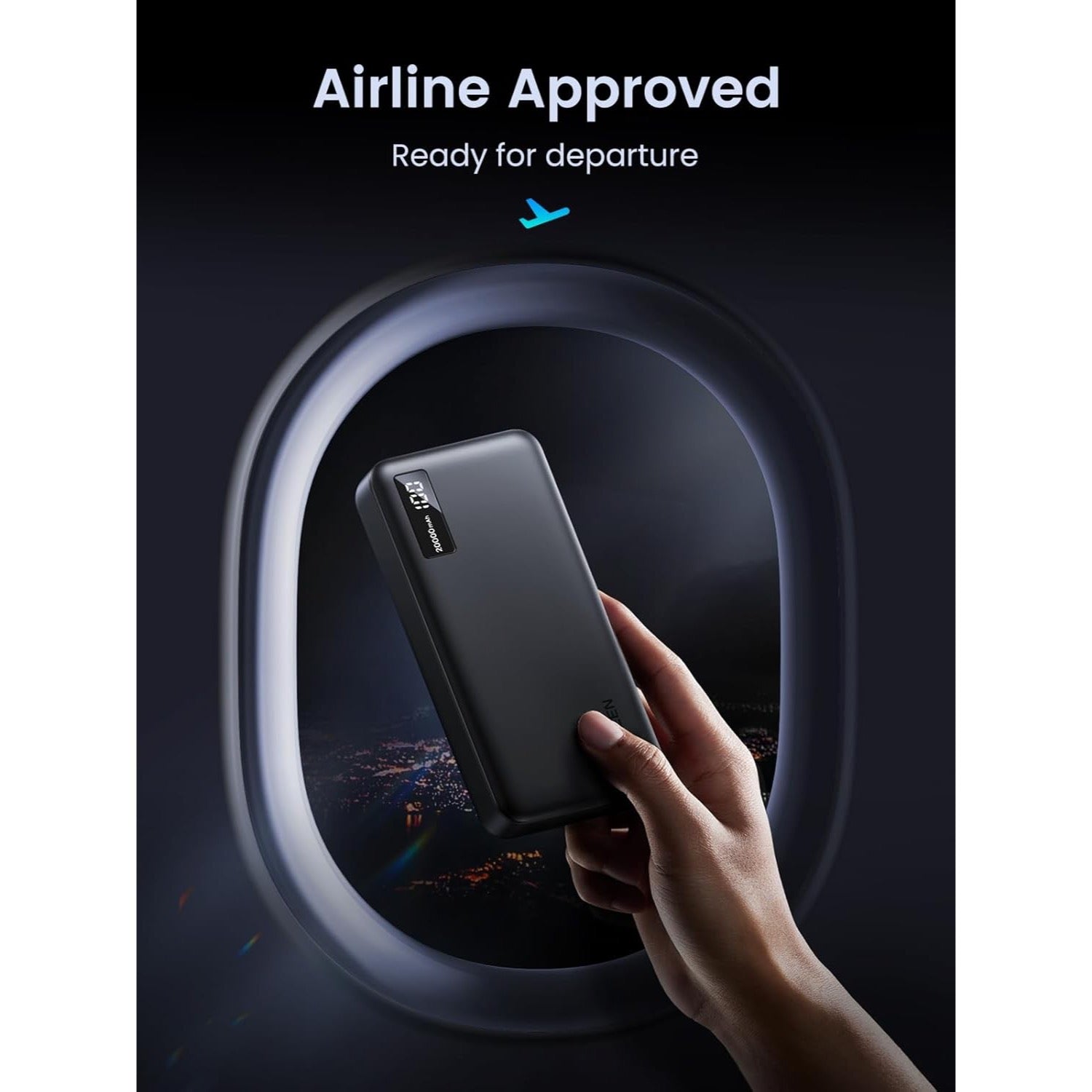 GUNMANSA UGREEN PD Power Bank 20000mAh - Black