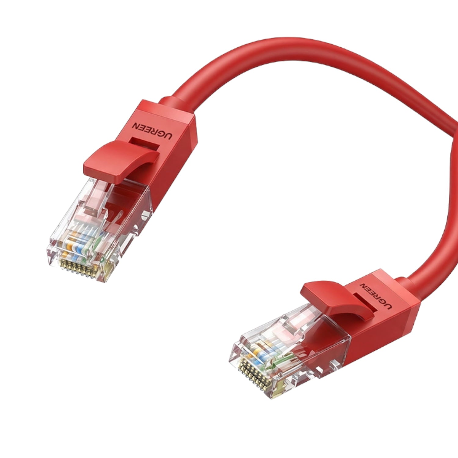 GUNMANSA UGREEN RJ45 CAT6 1m LAN Network Cable – (1Gbps, 250MHz) – Red