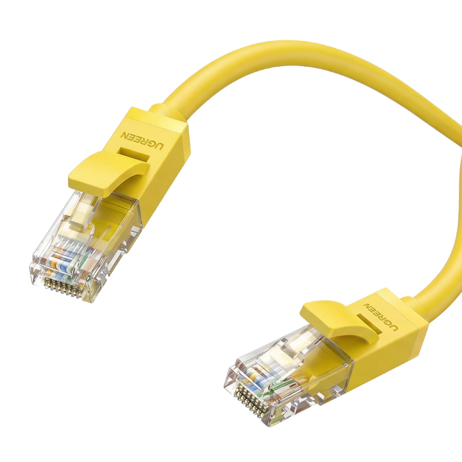 GUNMANSA UGREEN RJ45 CAT6 2m LAN Network Cable – (1Gbps, 250MHz) – Yellow
