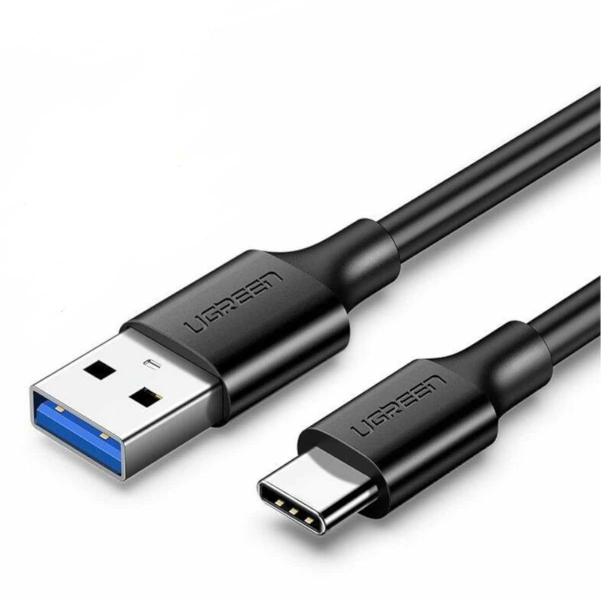 GUNMANSA UGreen Type-C to USB 3.0 Cable 1m – Fast Charging 3A, 5Gbps Sync – Black