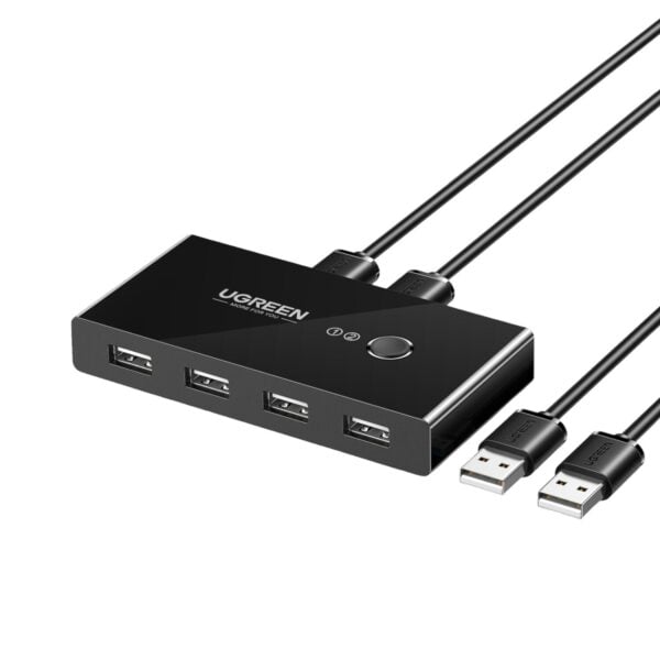 GUNMANSA UGREEN USB 2.0 4-Port Switch Box, with 1.5m USB Cables