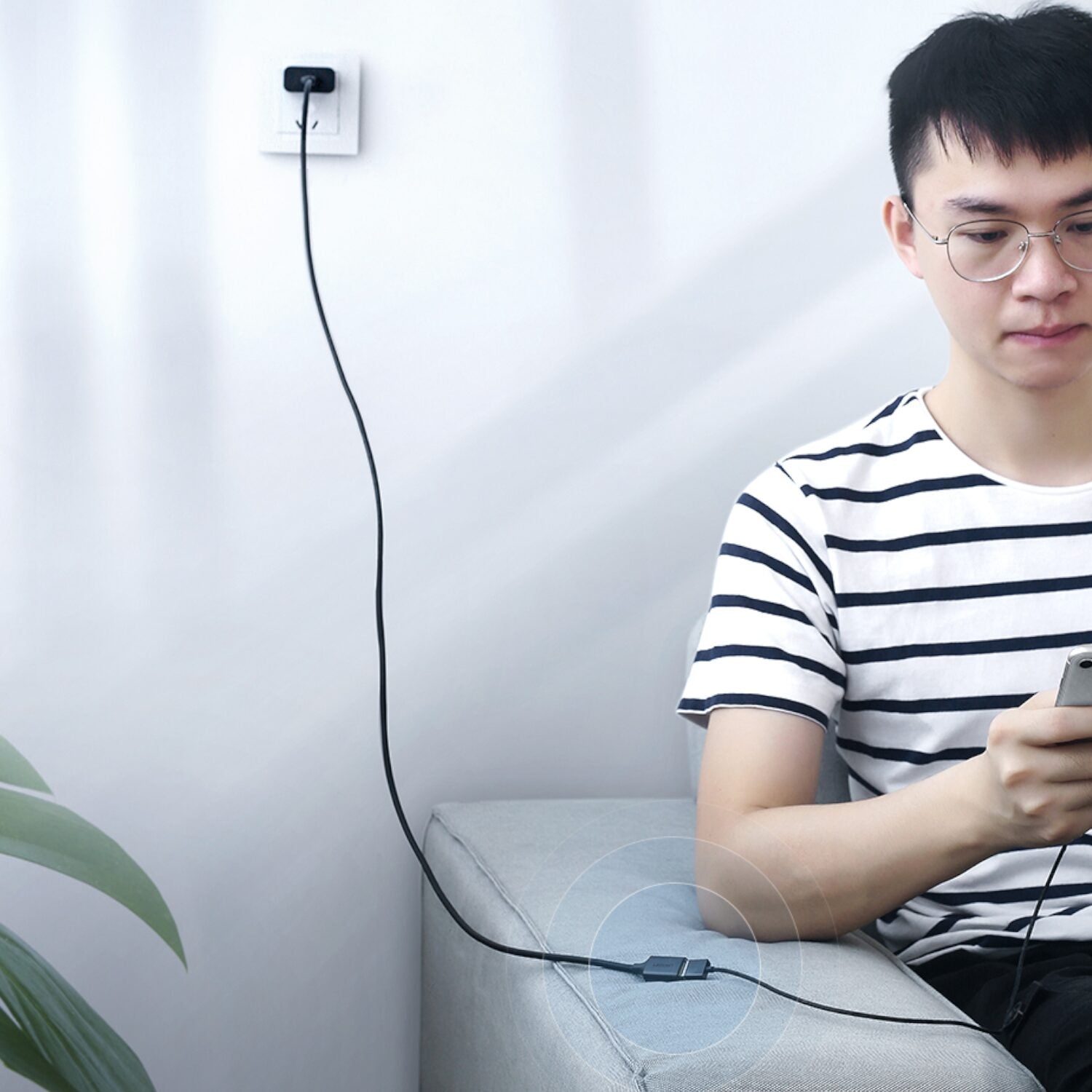 GUNMANSA Ugreen USB 2.0 Extension Cable – A Male to Female, 480Mbps Data Transfer – 2M