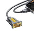 GUNMANSA UGREEN USB 2.0 to RS-232 Serial Adapter Cable (USB-A Male to DB9 Male)-Black