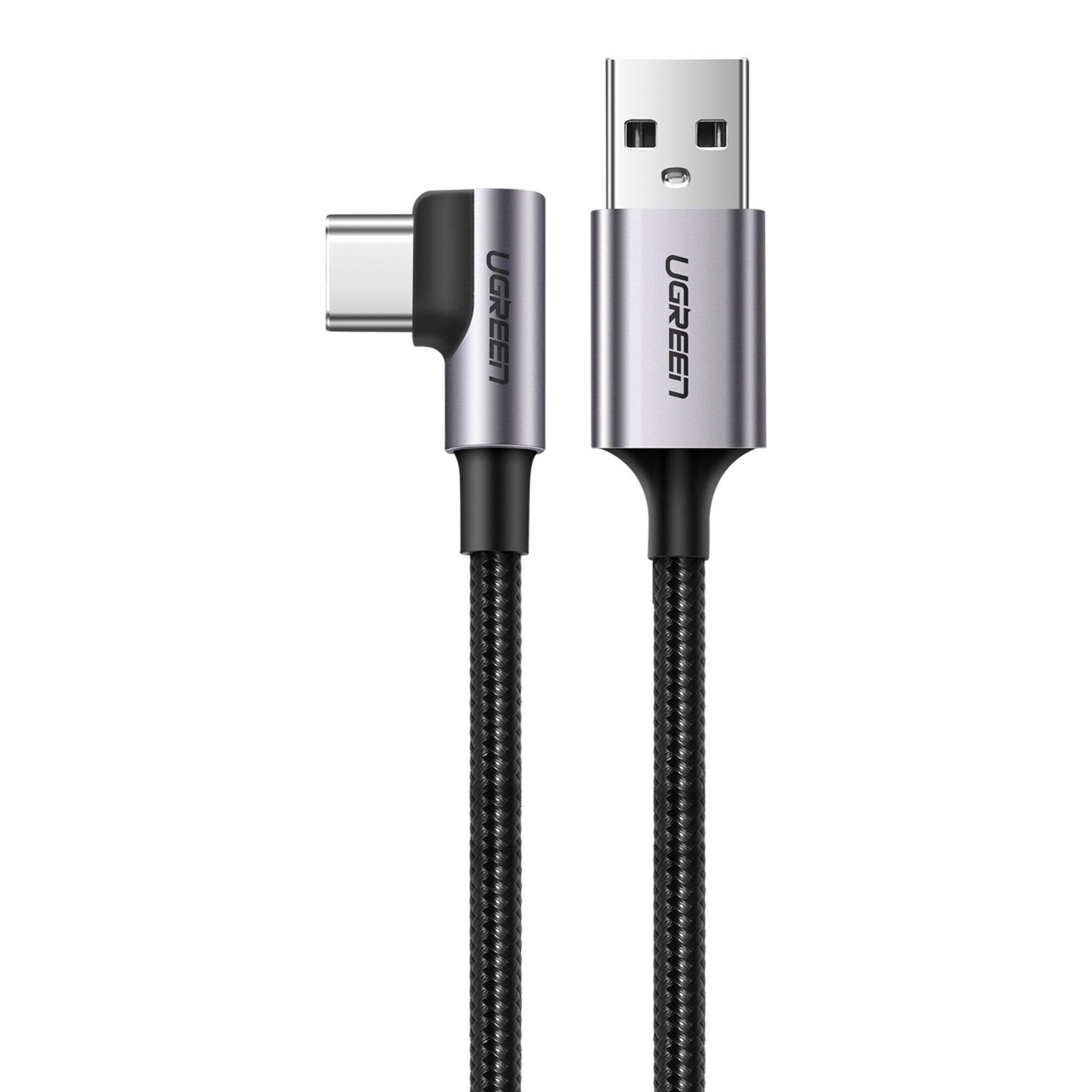 GUNMANSA UGREEN USB To Type-C Right Angle Braided Cable - 1 Meter