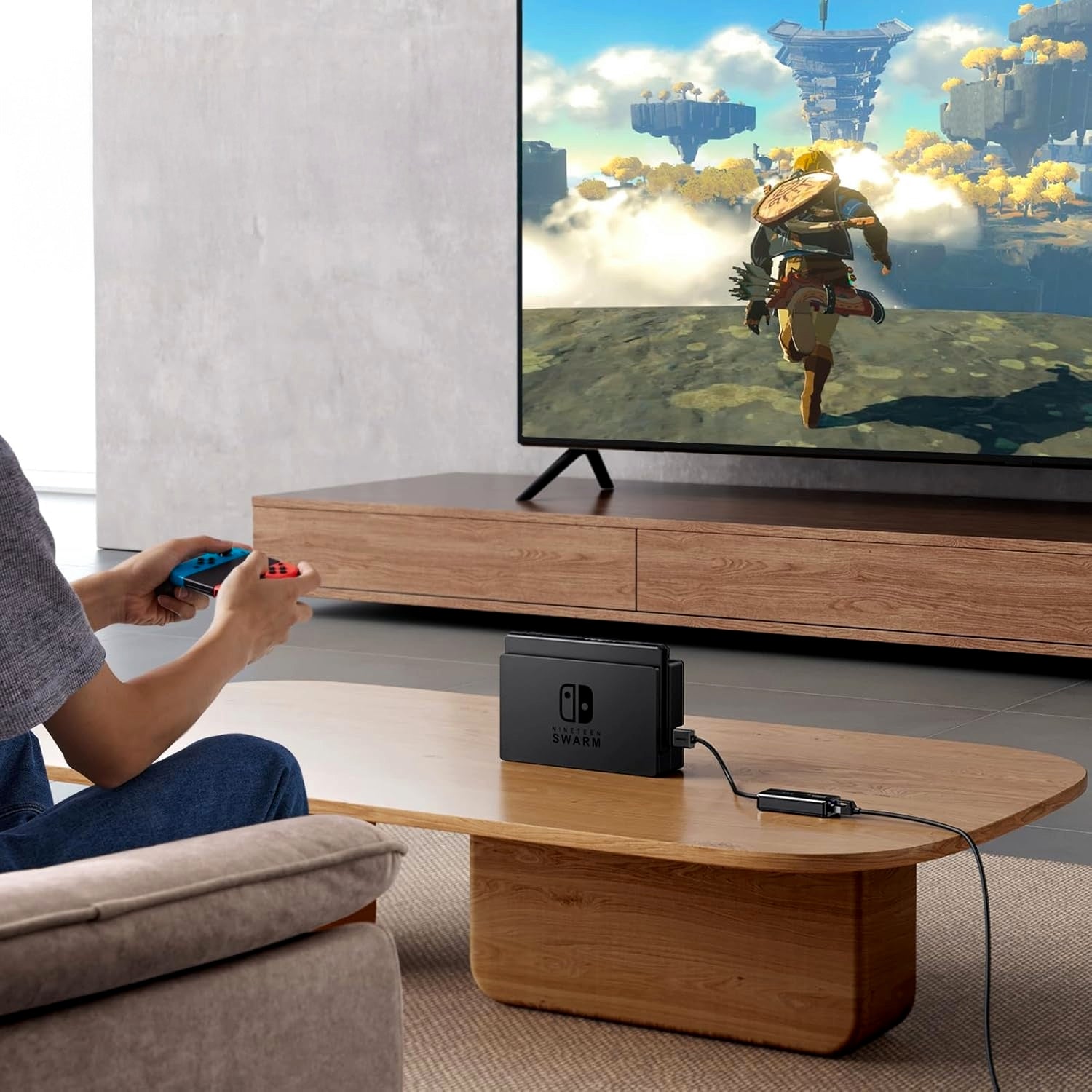 GUNMANSA UGreen USB Type-A Male to Ethernet Adapter with 3-Port USB Hub – Black