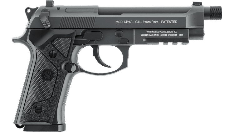 GUNMANSA Umarex Baretta M9A3 Black & Gray  (Semi Auto|Blowback|CO2|18+1|344 FPS|<3J|4.5mm BB) 5.8419