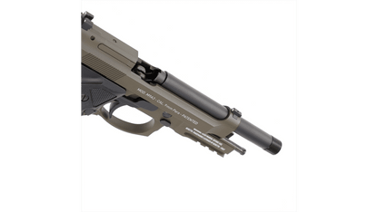 GUNMANSA Umarex Baretta M9A3 Black & Green Gas Gun (Semi Auto|Blowback|CO2|18+1|344 FPS|<3J|4.5mm BB) 5.8418