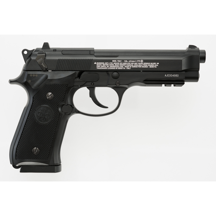 GUNMANSA Umarex Berretta M92A1 Gas Gun (Semi Auto|Blowback|CO2|18|295 FPS|1.3J|4.5mm BB) 5.8144