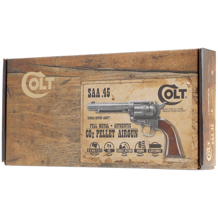 GUNMANSA Umarex Colt SAA 45 Gas Gun (Semi Auto|CO2|6|377 FPS|3J|4.5mm BB/Revolver) 5.8320
