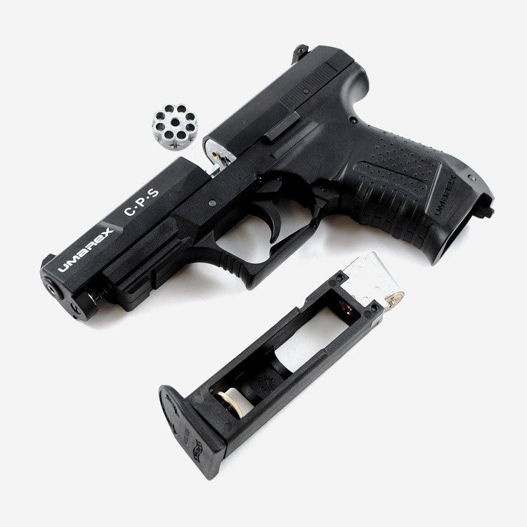 GUNMANSA Umarex CPS Gas Gun (Semi Auto|NBB|CO2|8|420 FPS|3.5J|4.5mm) 412.02.02