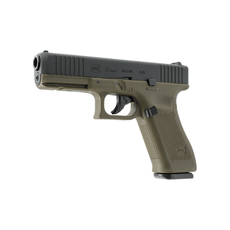 GUNMANSA Umarex Glock 17 Gen 5 BLK-BFG Airsoft Pistol (CO2|Semi Auto|Blowback|14) 2.6481