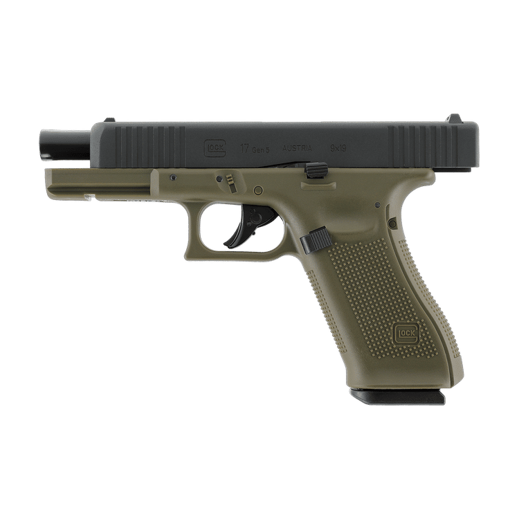 GUNMANSA Umarex Glock 17 Gen 5 BLK-BFG Airsoft Pistol (CO2|Semi Auto|Blowback|14) 2.6481