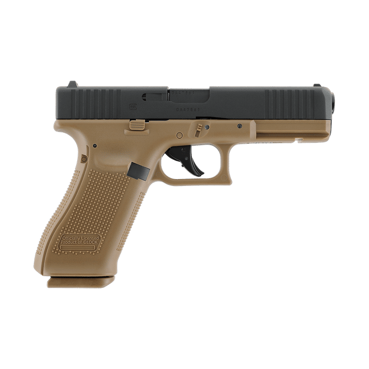 GUNMANSA Umarex Glock 17 Gen 5 BLK-COY Airsoft Pistol (CO2|Semi Auto|Blowback|18) 2.6478