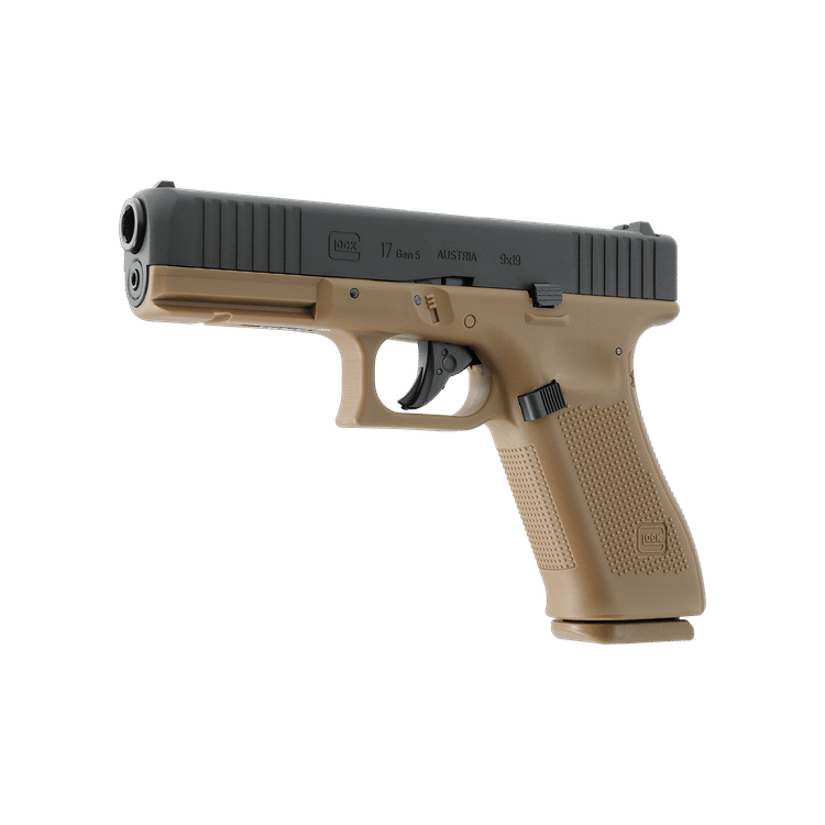 GUNMANSA Umarex Glock 17 Gen 5 BLK-COY Airsoft Pistol (CO2|Semi Auto|Blowback|18) 2.6478