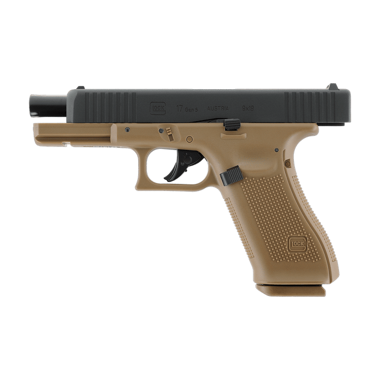 GUNMANSA Umarex Glock 17 Gen 5 BLK-COY Airsoft Pistol (CO2|Semi Auto|Blowback|18) 2.6478