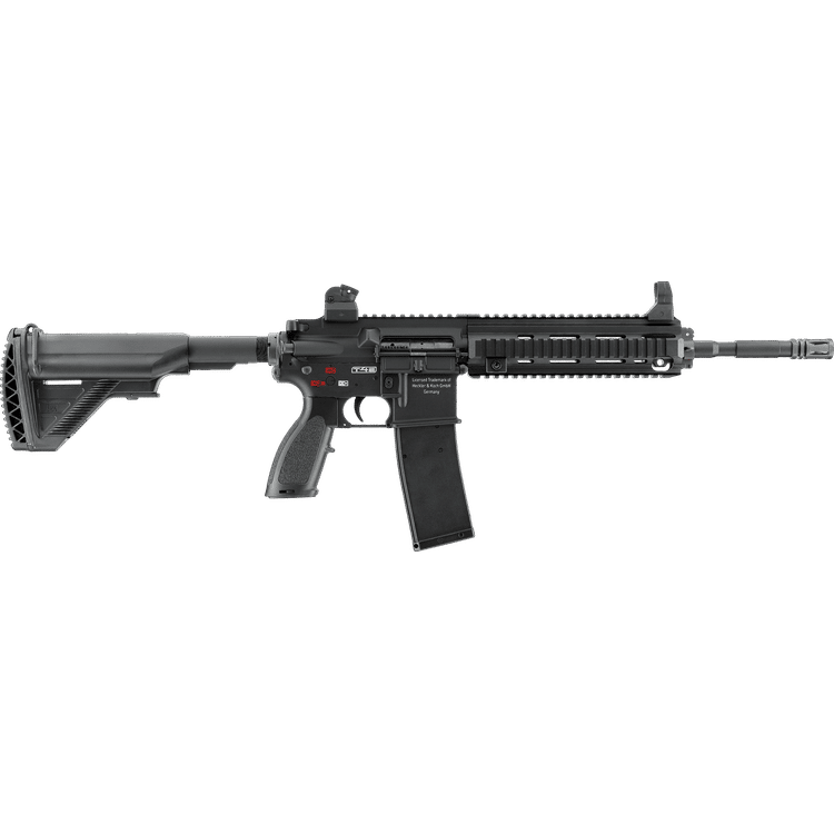 GUNMANSA Umarex Heckler & Koch HK416 Paintball Gas Rifle (Semi Auto|Blowback|CO2|14 Rounds|400 FPS|7.5J|.43 CAL) 2.4754X